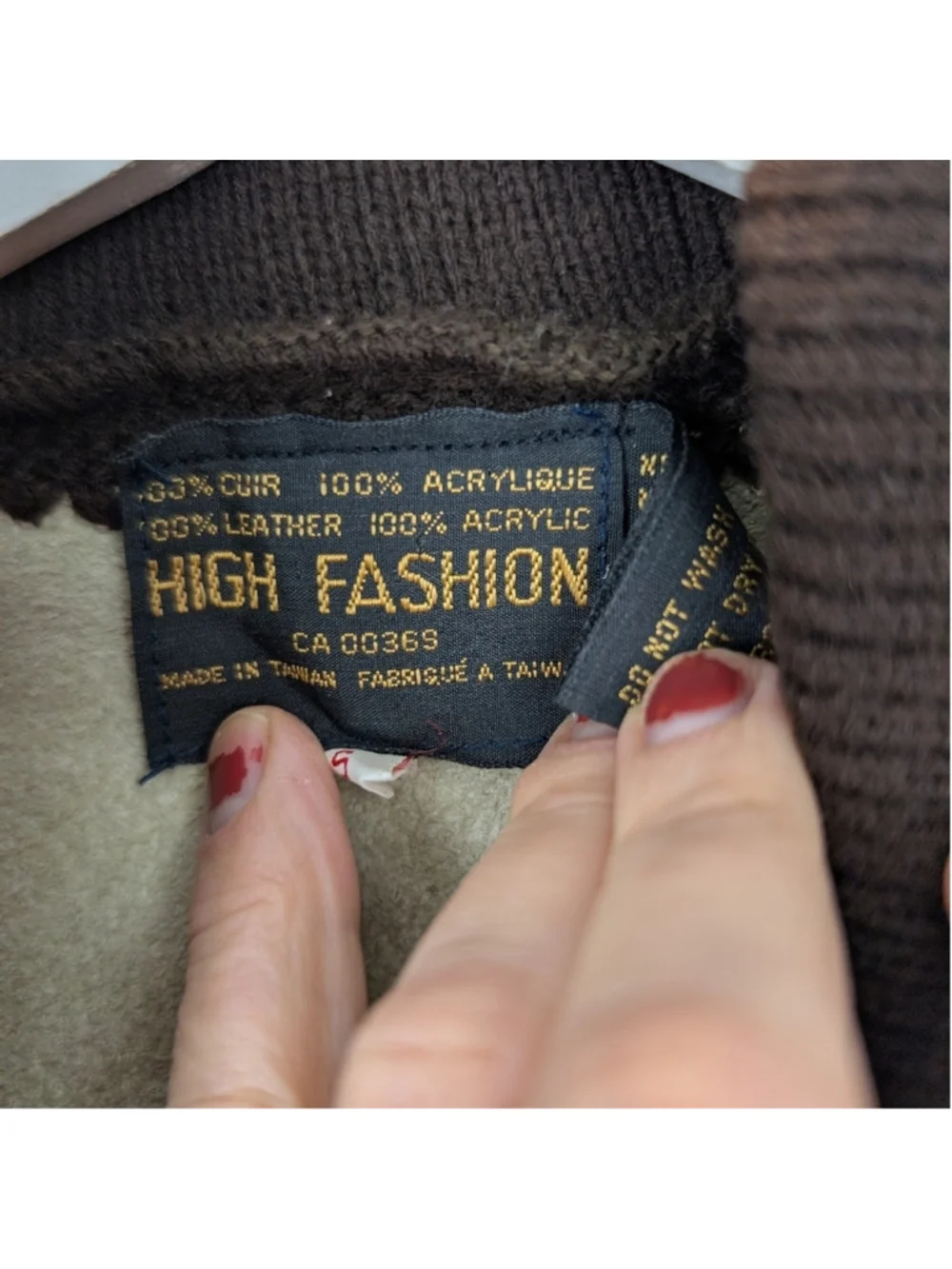 Vintage High Fashion Leather Floral Western Knit Woman S in VGUC Jacket Boho